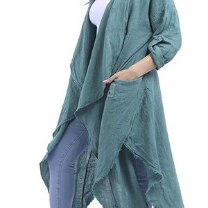 ISO:  Asymmetrical Oversized 3/4 Sleeve Tunic